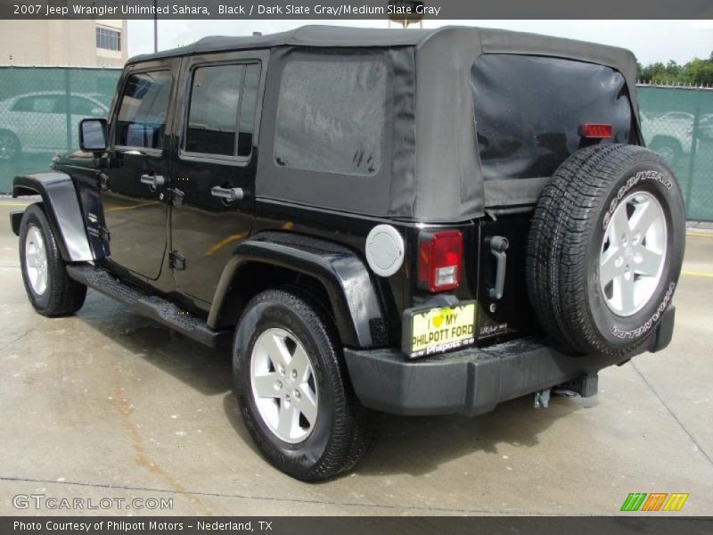 Black / Dark Slate Gray/Medium Slate Gray 2007 Jeep Wrangler Unlimited Sahara