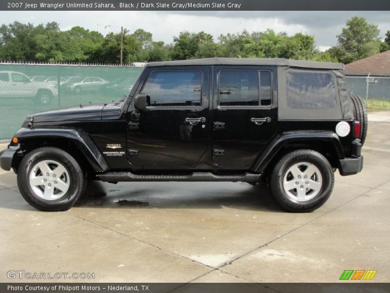 Black / Dark Slate Gray/Medium Slate Gray 2007 Jeep Wrangler Unlimited Sahara