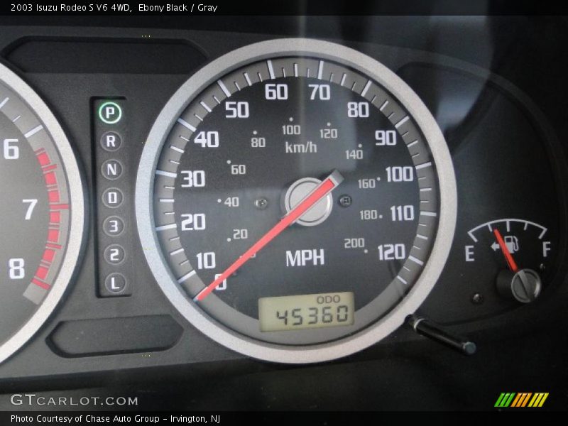 Ebony Black / Gray 2003 Isuzu Rodeo S V6 4WD