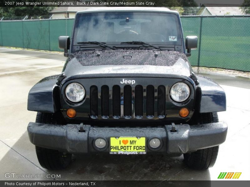 Black / Dark Slate Gray/Medium Slate Gray 2007 Jeep Wrangler Unlimited Sahara