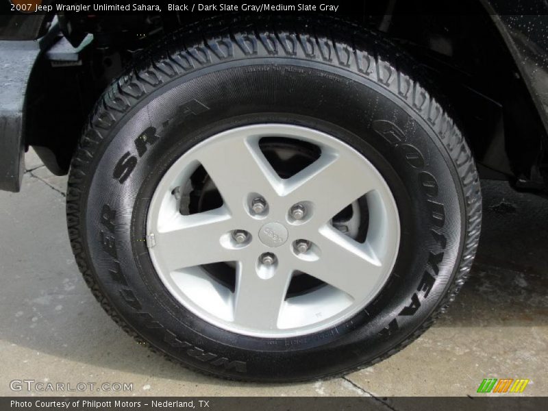 Black / Dark Slate Gray/Medium Slate Gray 2007 Jeep Wrangler Unlimited Sahara