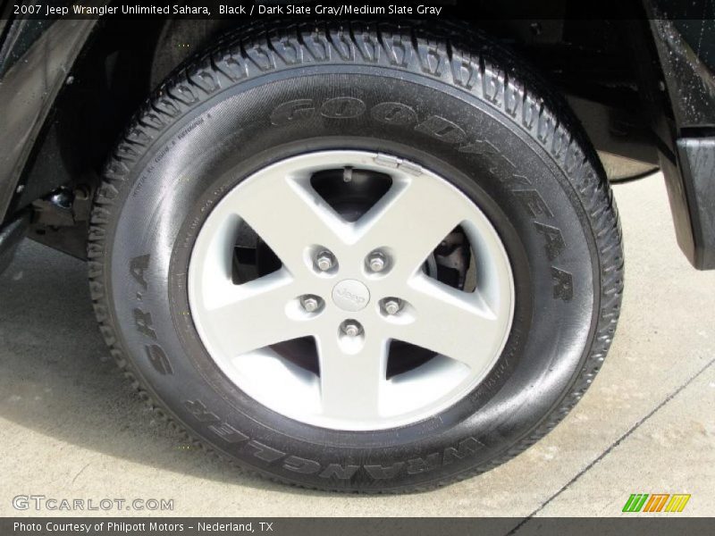Black / Dark Slate Gray/Medium Slate Gray 2007 Jeep Wrangler Unlimited Sahara