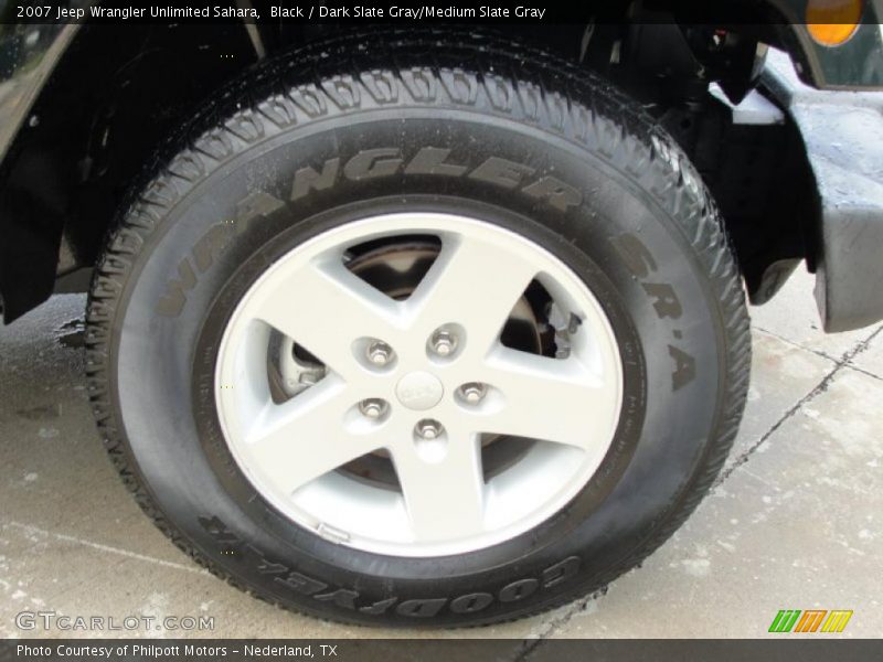 Black / Dark Slate Gray/Medium Slate Gray 2007 Jeep Wrangler Unlimited Sahara