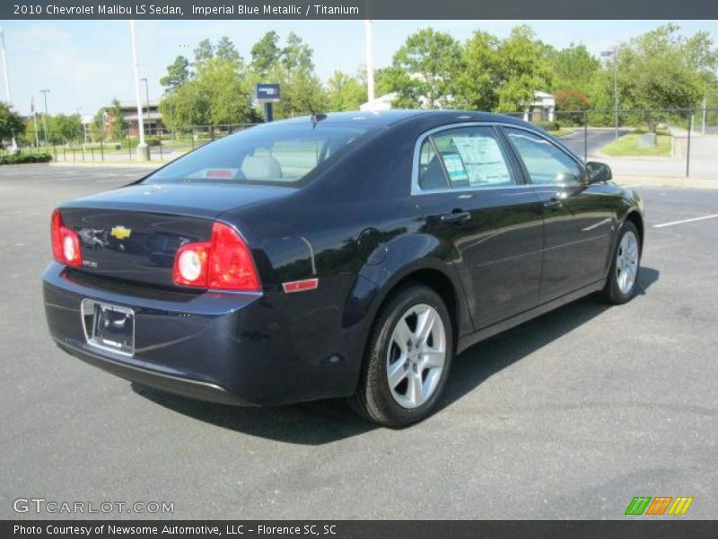 Imperial Blue Metallic / Titanium 2010 Chevrolet Malibu LS Sedan