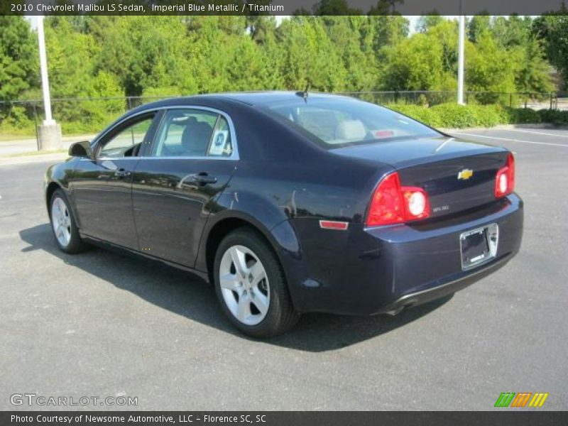 Imperial Blue Metallic / Titanium 2010 Chevrolet Malibu LS Sedan