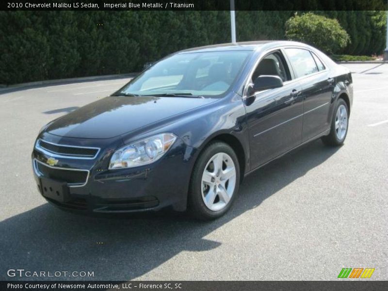 Imperial Blue Metallic / Titanium 2010 Chevrolet Malibu LS Sedan