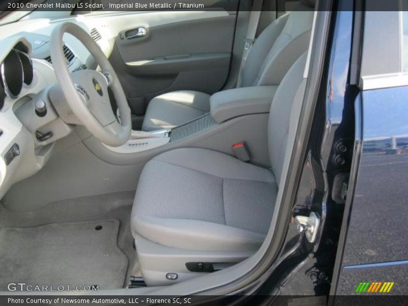 Imperial Blue Metallic / Titanium 2010 Chevrolet Malibu LS Sedan