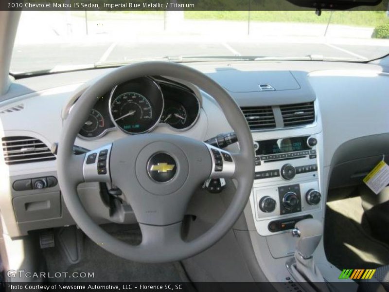 Imperial Blue Metallic / Titanium 2010 Chevrolet Malibu LS Sedan