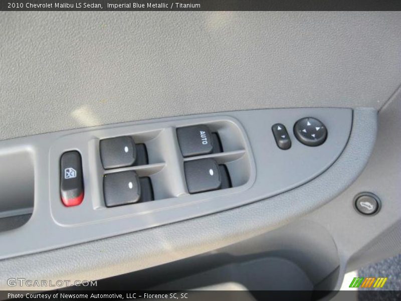 Imperial Blue Metallic / Titanium 2010 Chevrolet Malibu LS Sedan