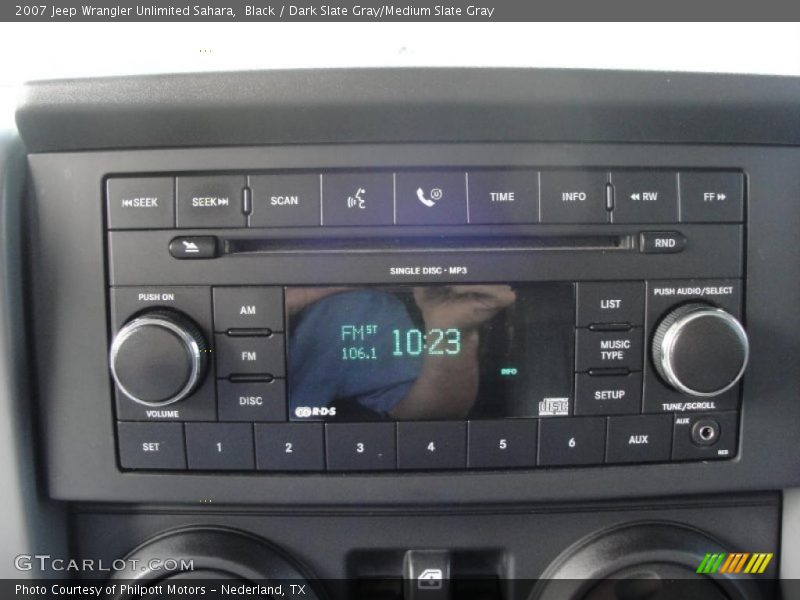 Black / Dark Slate Gray/Medium Slate Gray 2007 Jeep Wrangler Unlimited Sahara