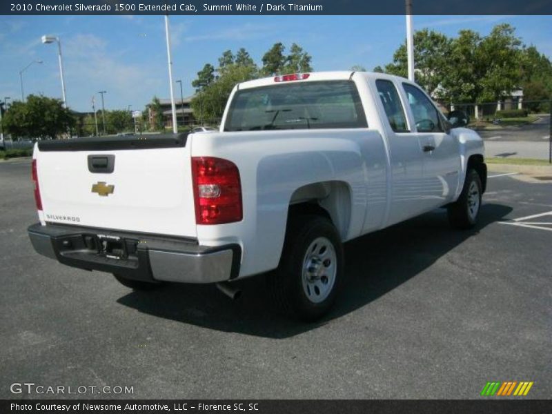 Summit White / Dark Titanium 2010 Chevrolet Silverado 1500 Extended Cab