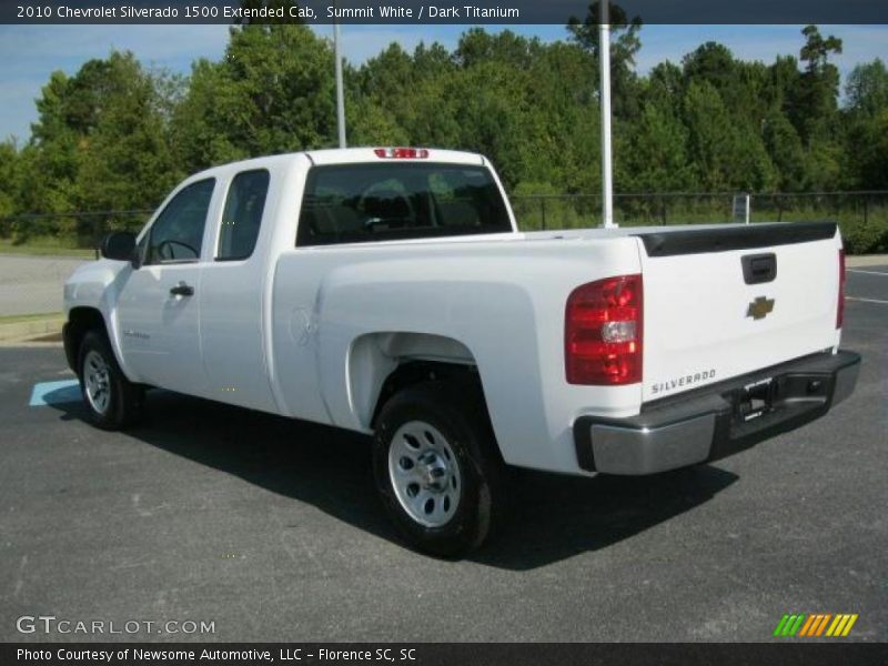 Summit White / Dark Titanium 2010 Chevrolet Silverado 1500 Extended Cab