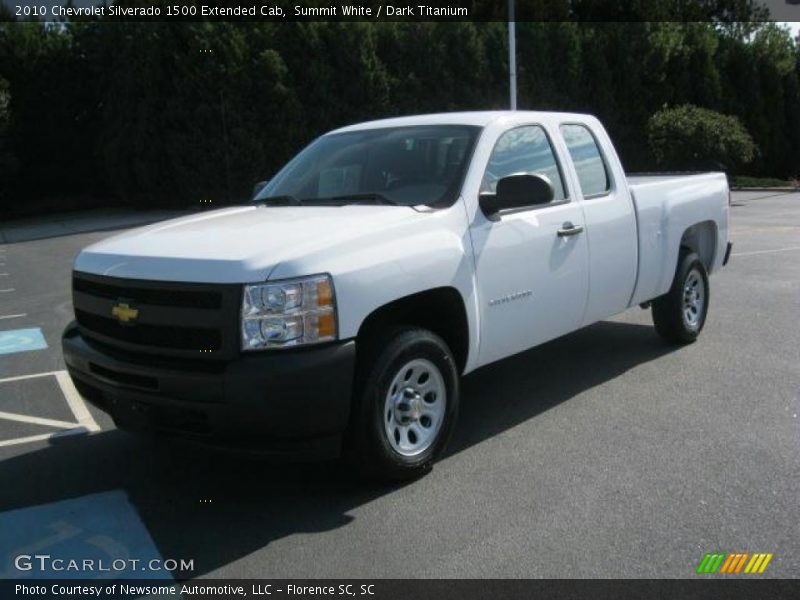 Summit White / Dark Titanium 2010 Chevrolet Silverado 1500 Extended Cab