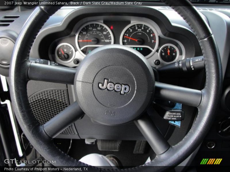 Black / Dark Slate Gray/Medium Slate Gray 2007 Jeep Wrangler Unlimited Sahara