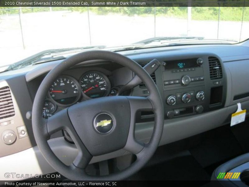 Summit White / Dark Titanium 2010 Chevrolet Silverado 1500 Extended Cab