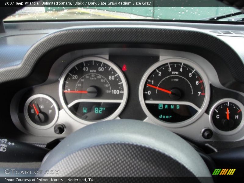 Black / Dark Slate Gray/Medium Slate Gray 2007 Jeep Wrangler Unlimited Sahara