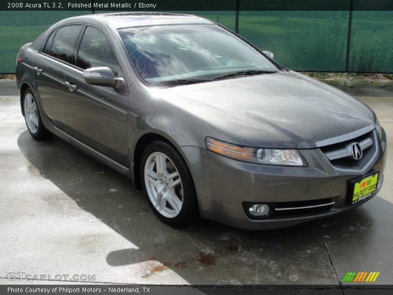 Polished Metal Metallic / Ebony 2008 Acura TL 3.2