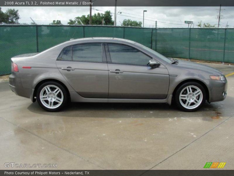 Polished Metal Metallic / Ebony 2008 Acura TL 3.2