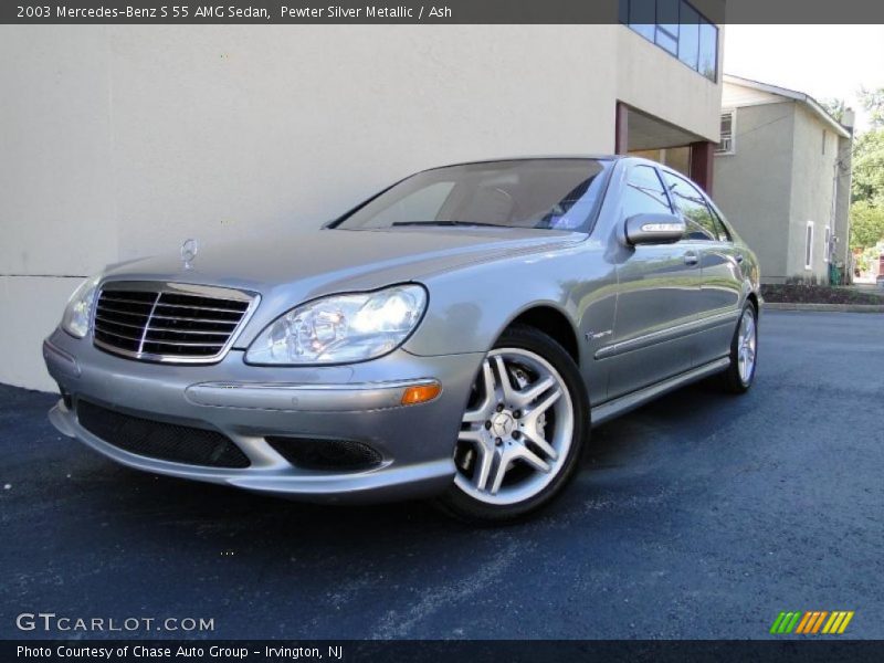 Pewter Silver Metallic / Ash 2003 Mercedes-Benz S 55 AMG Sedan