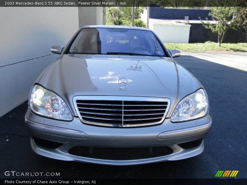 Pewter Silver Metallic / Ash 2003 Mercedes-Benz S 55 AMG Sedan