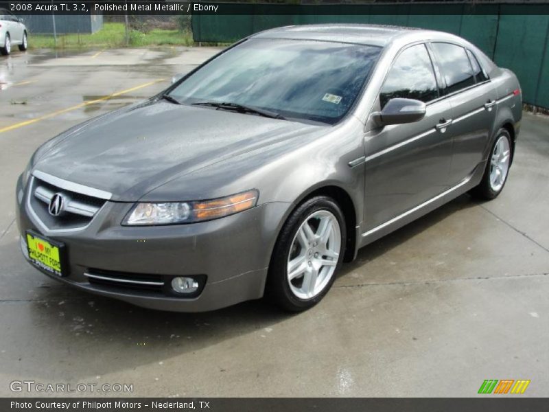 Polished Metal Metallic / Ebony 2008 Acura TL 3.2