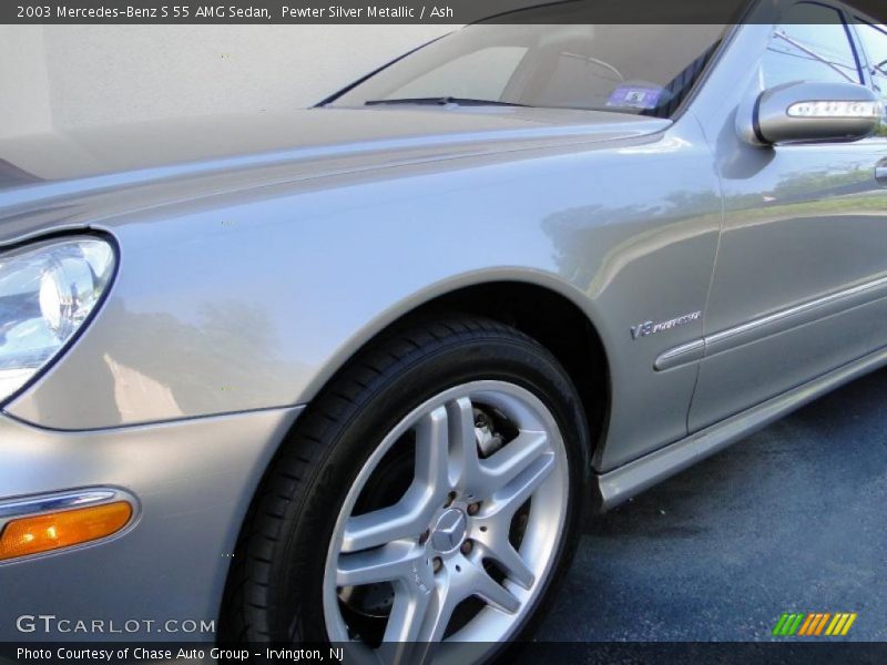 Pewter Silver Metallic / Ash 2003 Mercedes-Benz S 55 AMG Sedan