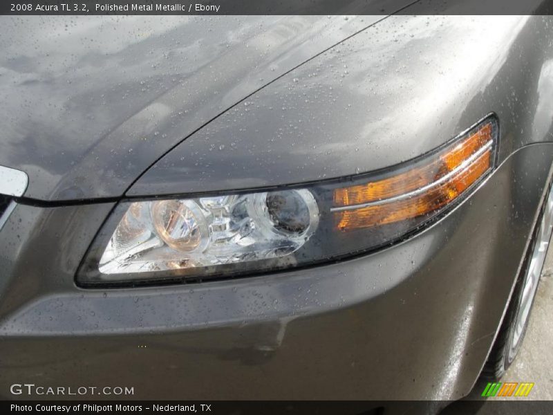 Polished Metal Metallic / Ebony 2008 Acura TL 3.2