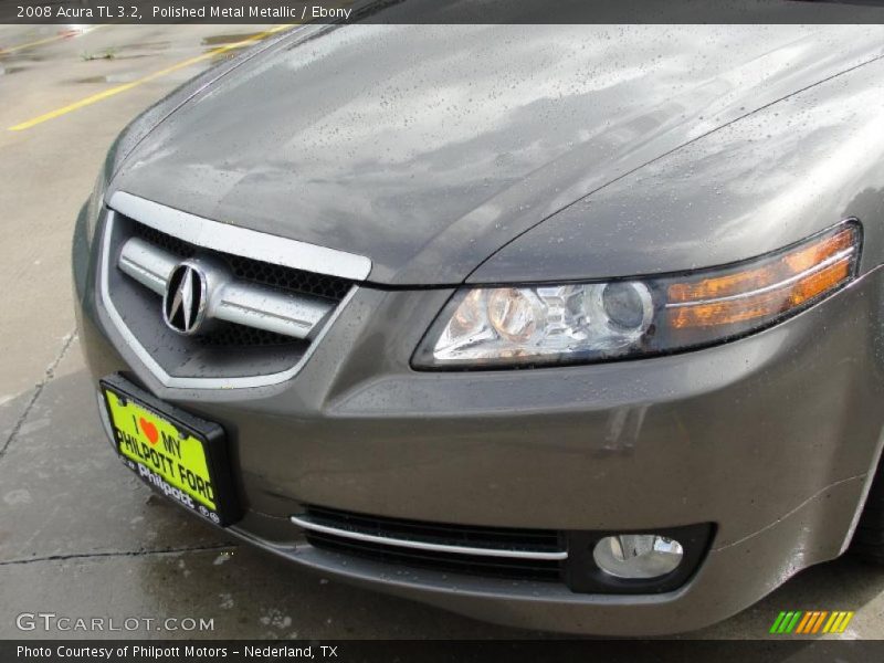 Polished Metal Metallic / Ebony 2008 Acura TL 3.2