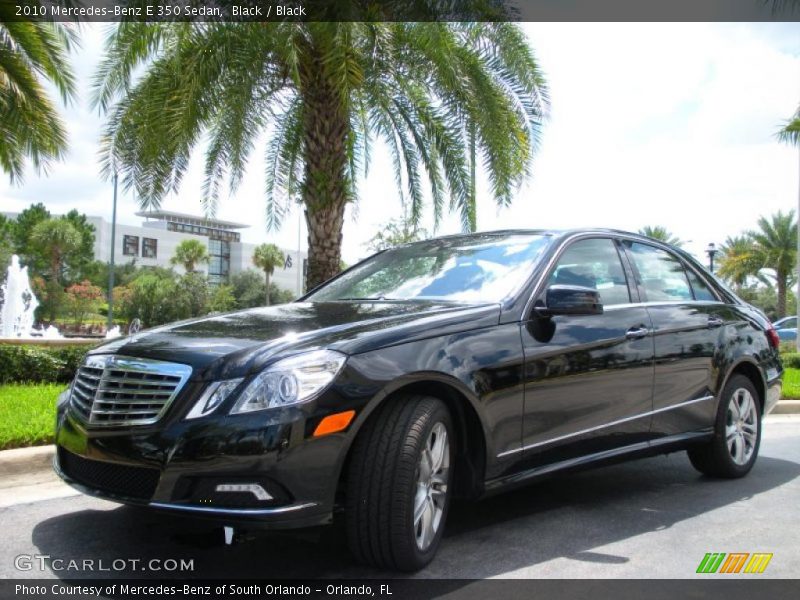 Black / Black 2010 Mercedes-Benz E 350 Sedan