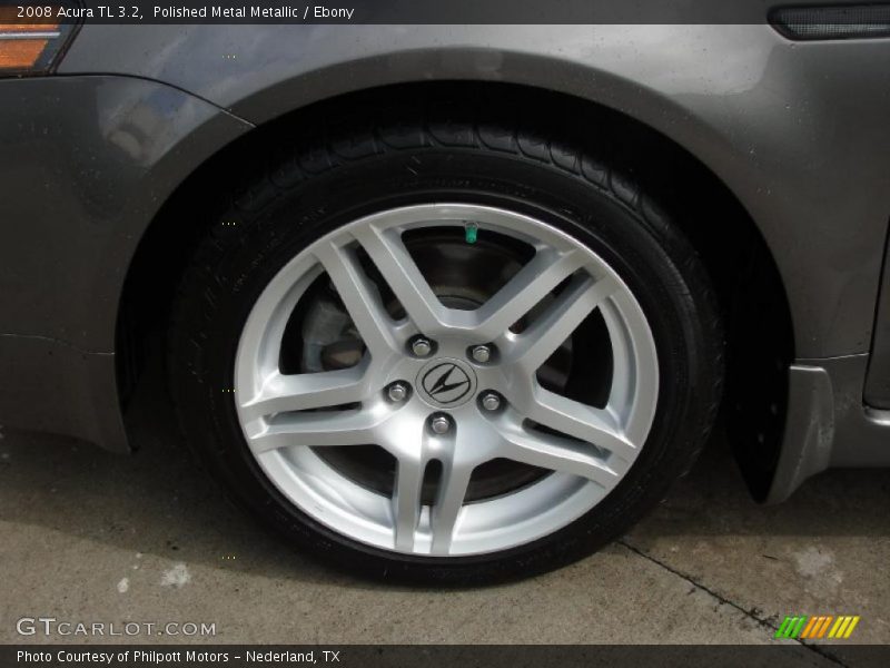 Polished Metal Metallic / Ebony 2008 Acura TL 3.2