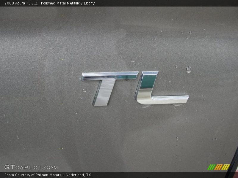 Polished Metal Metallic / Ebony 2008 Acura TL 3.2