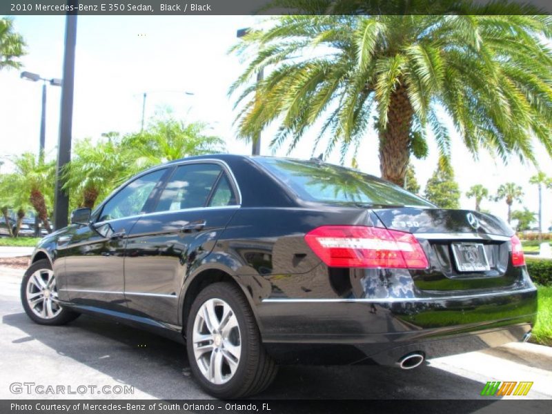 Black / Black 2010 Mercedes-Benz E 350 Sedan