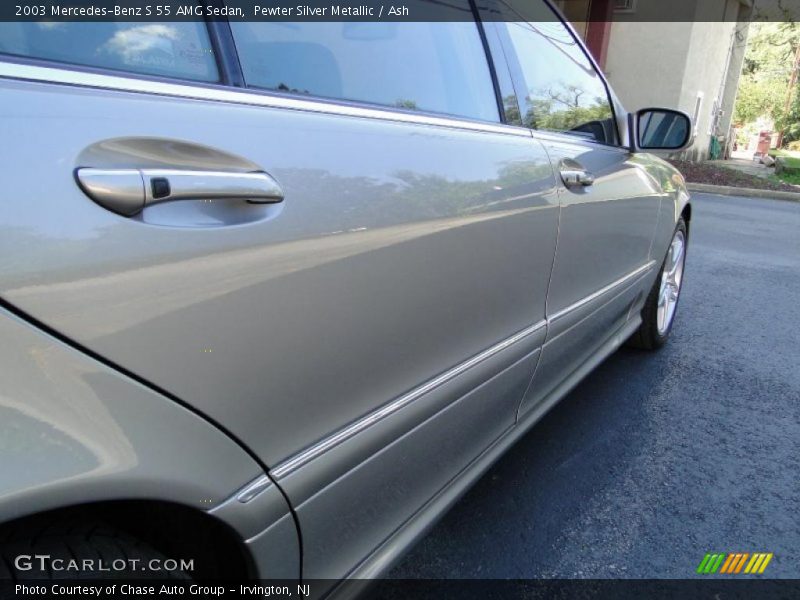 Pewter Silver Metallic / Ash 2003 Mercedes-Benz S 55 AMG Sedan