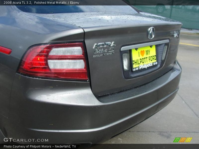 Polished Metal Metallic / Ebony 2008 Acura TL 3.2