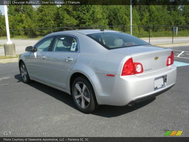 Silver Ice Metallic / Titanium 2011 Chevrolet Malibu LT