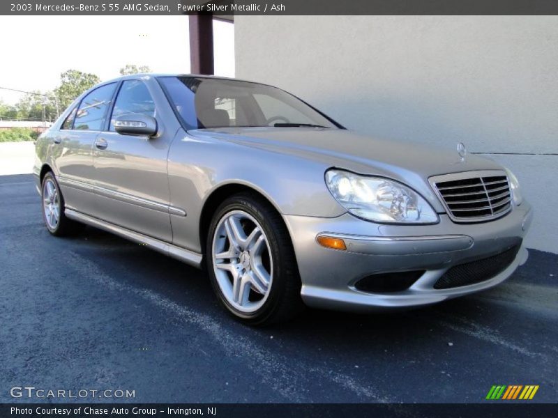 Pewter Silver Metallic / Ash 2003 Mercedes-Benz S 55 AMG Sedan
