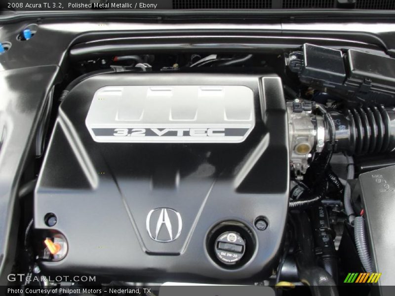 Polished Metal Metallic / Ebony 2008 Acura TL 3.2