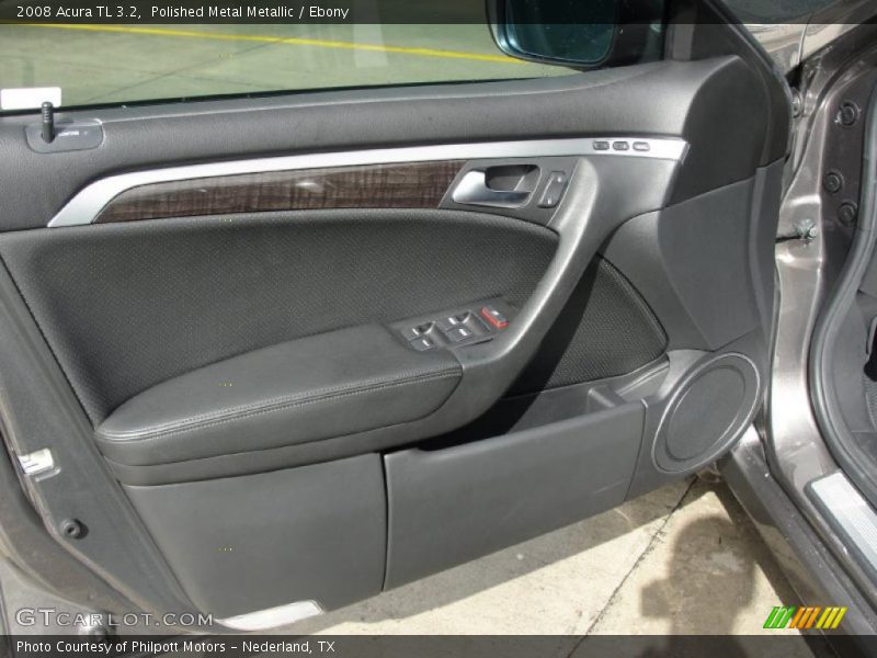 Polished Metal Metallic / Ebony 2008 Acura TL 3.2