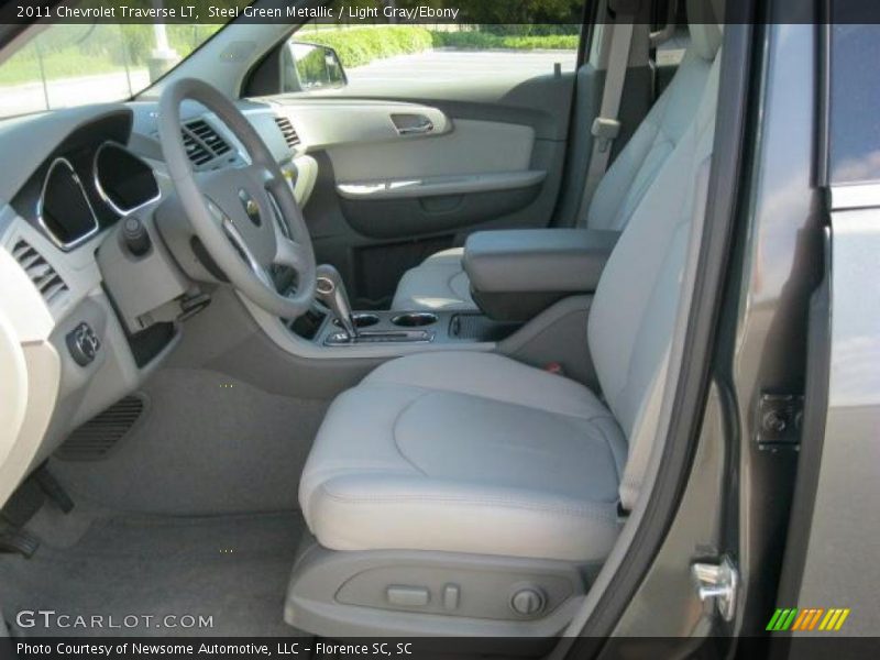 Steel Green Metallic / Light Gray/Ebony 2011 Chevrolet Traverse LT