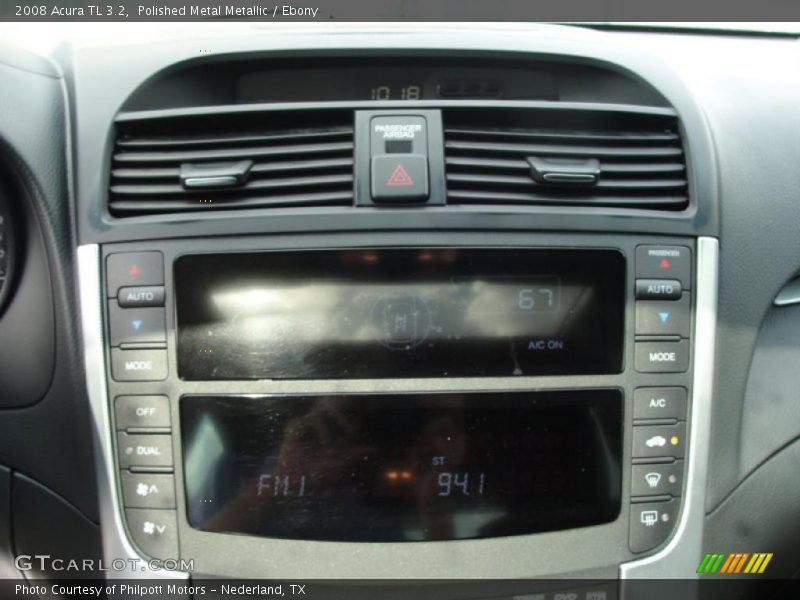 Polished Metal Metallic / Ebony 2008 Acura TL 3.2