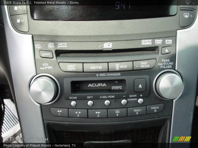 Polished Metal Metallic / Ebony 2008 Acura TL 3.2