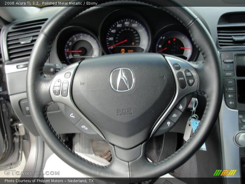 Polished Metal Metallic / Ebony 2008 Acura TL 3.2