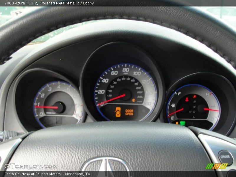 Polished Metal Metallic / Ebony 2008 Acura TL 3.2