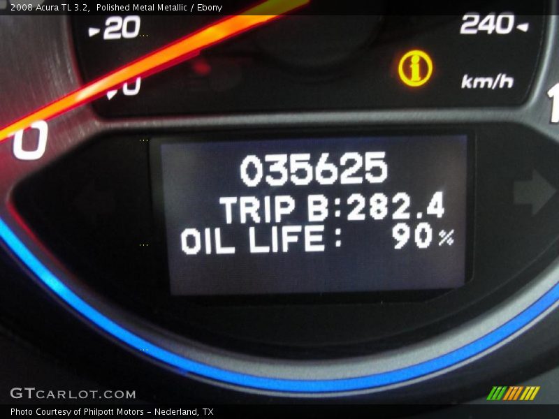 Polished Metal Metallic / Ebony 2008 Acura TL 3.2