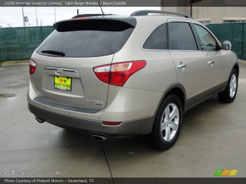 Satin Beige Metallic / Black/Saddle 2008 Hyundai Veracruz Limited