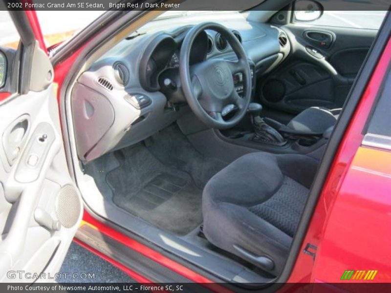 Bright Red / Dark Pewter 2002 Pontiac Grand Am SE Sedan