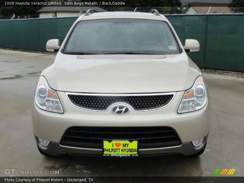 Satin Beige Metallic / Black/Saddle 2008 Hyundai Veracruz Limited