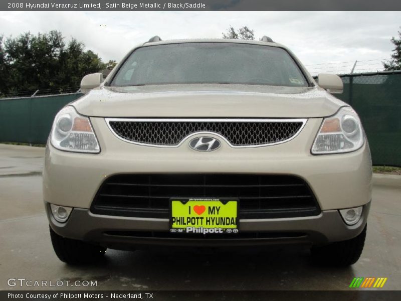 Satin Beige Metallic / Black/Saddle 2008 Hyundai Veracruz Limited
