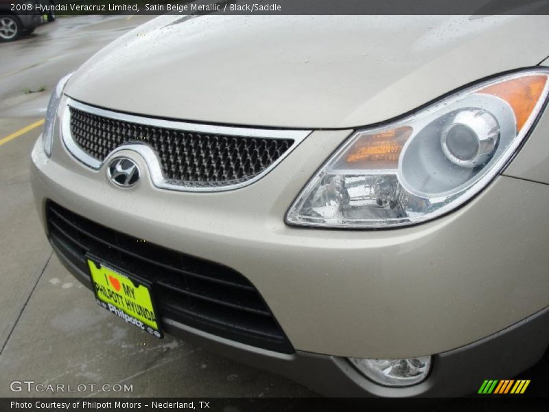 Satin Beige Metallic / Black/Saddle 2008 Hyundai Veracruz Limited