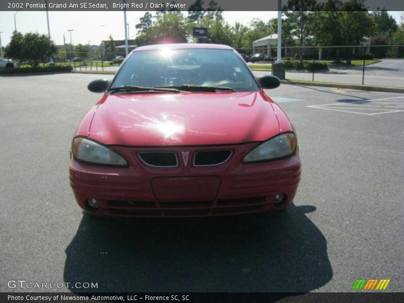 Bright Red / Dark Pewter 2002 Pontiac Grand Am SE Sedan